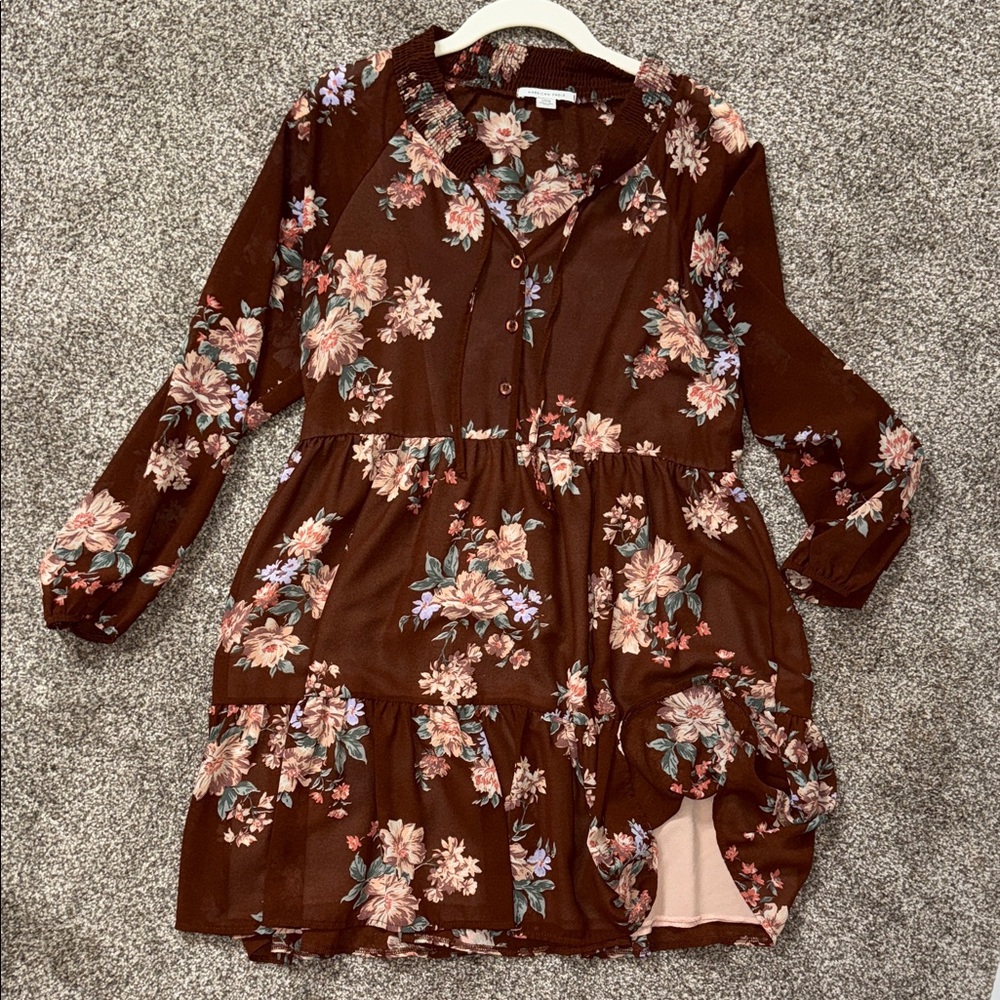 American Eagle Outfitters Floral Smocked Top